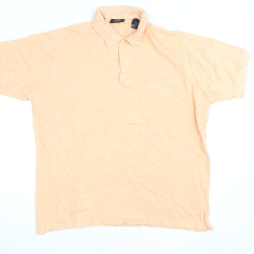 Hugo Boss Men’s Beige Cotton Polo Shirt Size L Regular Fit