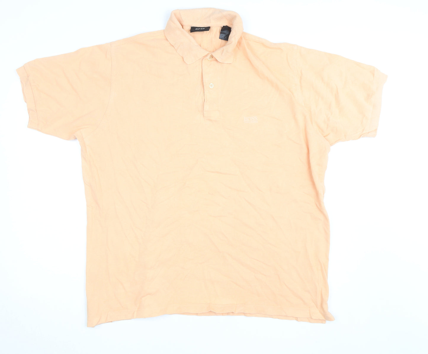 Hugo Boss Men’s Beige Cotton Polo Shirt Size L Regular Fit