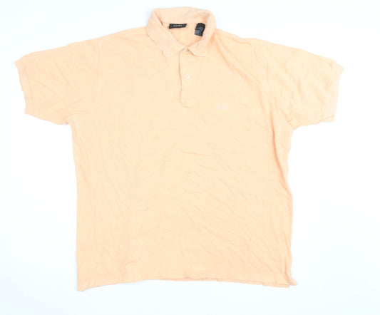 Hugo Boss Men’s Beige Cotton Polo Shirt Size L Regular Fit