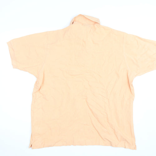 Hugo Boss Men’s Beige Cotton Polo Shirt Size L Regular Fit
