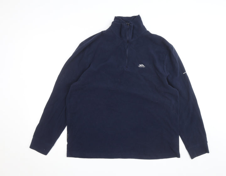 Trespass Men's Blue 2XL Fleece 1/2 Zip Activewear Jacket