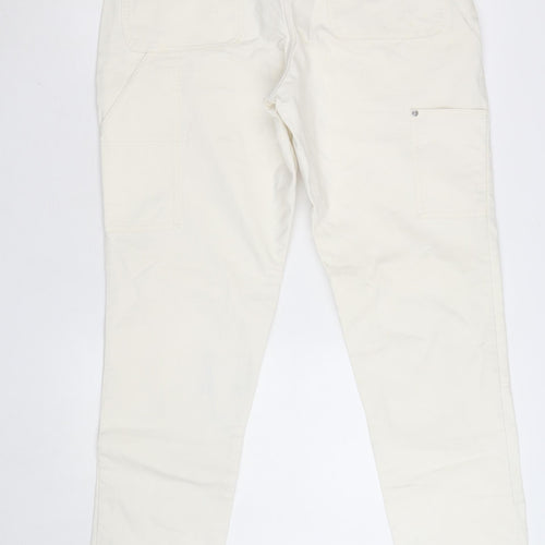 GAP Men’s Beige Cargo Trousers Size 34x32 Cotton Blend Workwear
