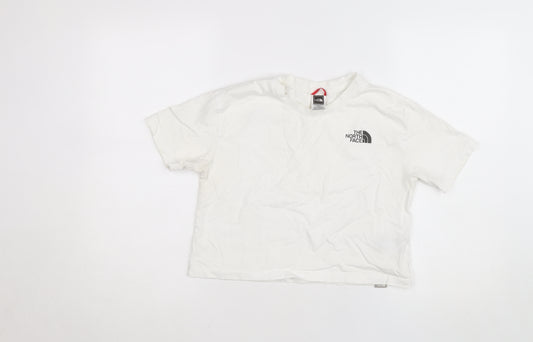 The North Face Womens White XS Basic Cotton Short Sleeve T-Shirt