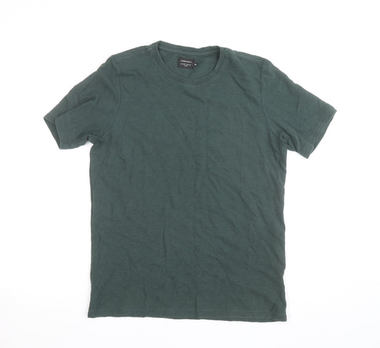 Marfinno Men’s Green Slim Fit Cotton Crew Neck T-Shirt M