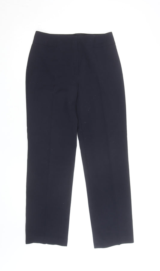 Marks and Spencer Women Black Size 8 Straight Leg Dress Pants