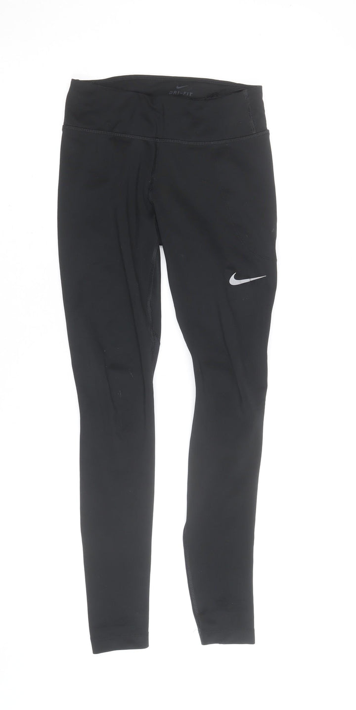 Nike Women's Black Dri-FIT XS Leggings Running Gym Trousers