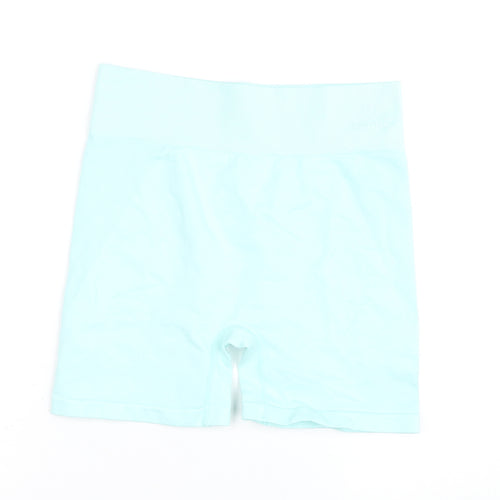 Kappa Womens Blue Seamless Biker Shorts Size S Active Gymwear