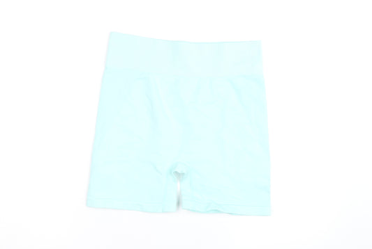 Kappa Womens Blue Seamless Biker Shorts Size S Active Gymwear