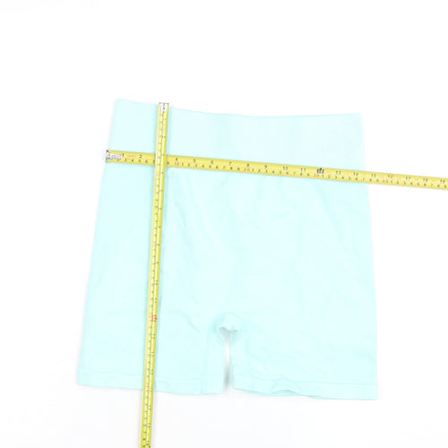 Kappa Womens Blue Seamless Biker Shorts Size S Active Gymwear