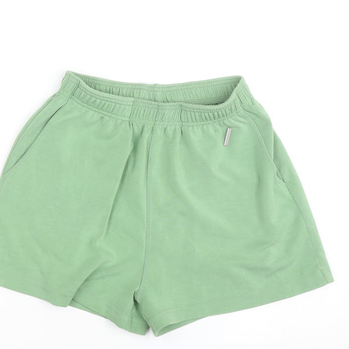 Powercut Women Green M Athletic Jersey Shorts