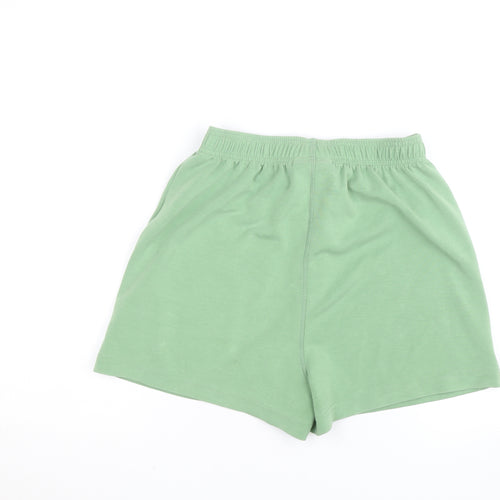 Powercut Women Green M Athletic Jersey Shorts