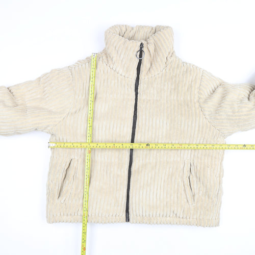 PrettyLittleThing Women’s Beige Corduroy Puffer Jacket UK 6