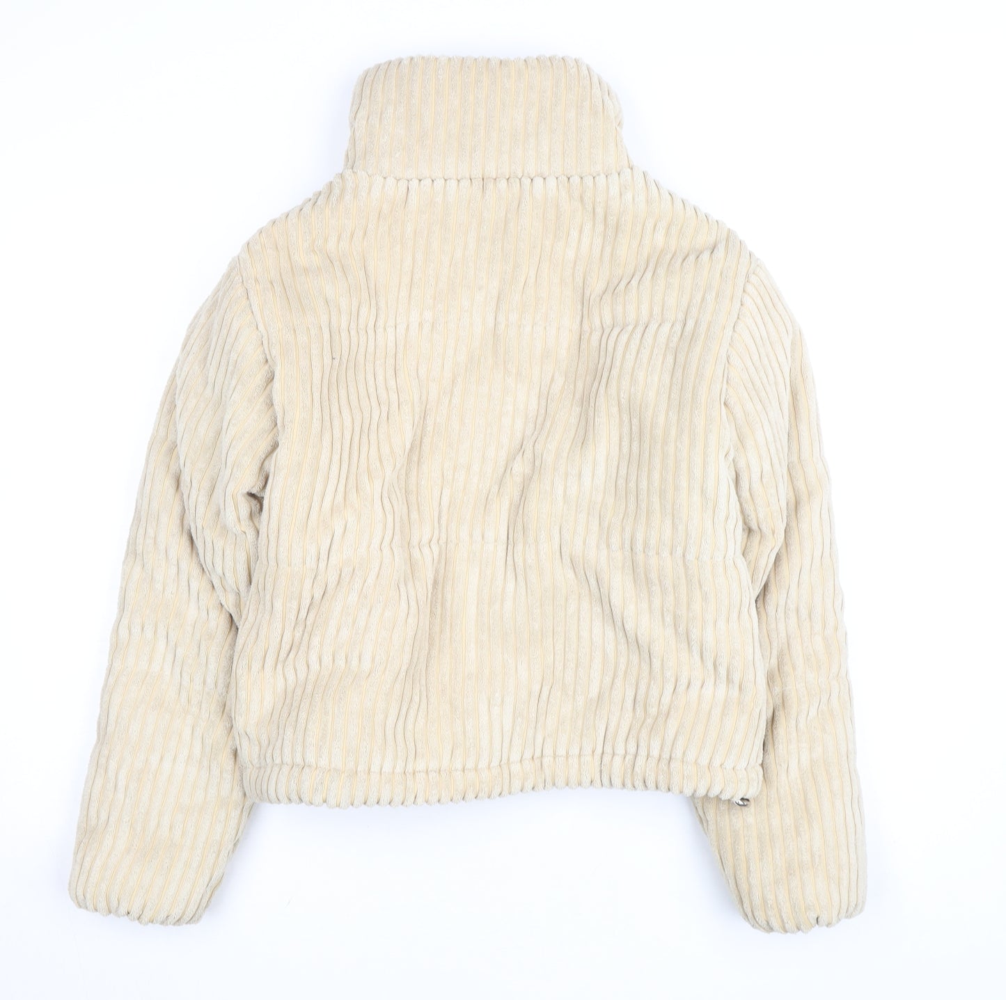 PrettyLittleThing Women’s Beige Corduroy Puffer Jacket UK 6