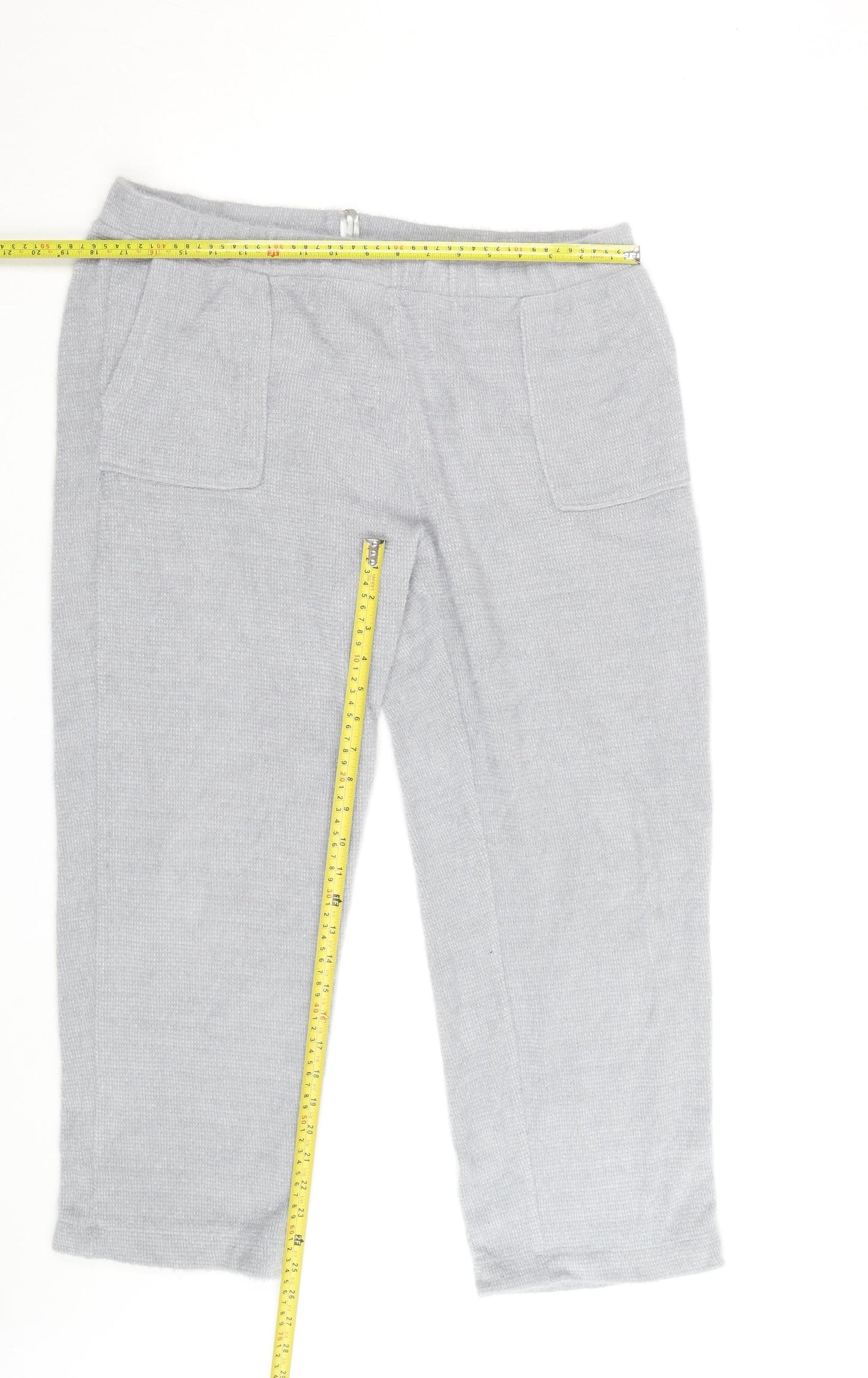Marks and Spencer Womens Grey Knit Jogger Trousers Size L