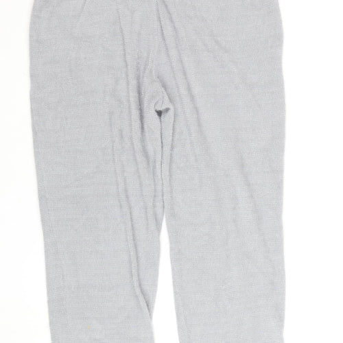 Marks and Spencer Womens Grey Knit Jogger Trousers Size L