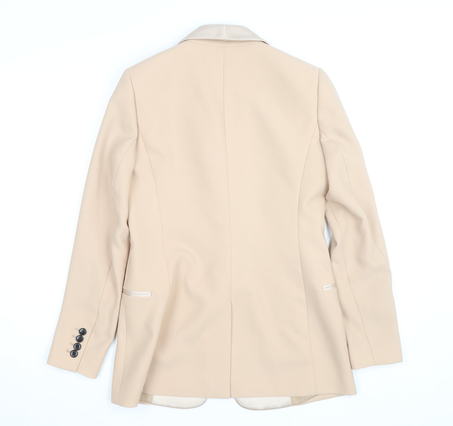 Reiss Women Beige Slim Fit Blazer UK 8 Formal Jacket