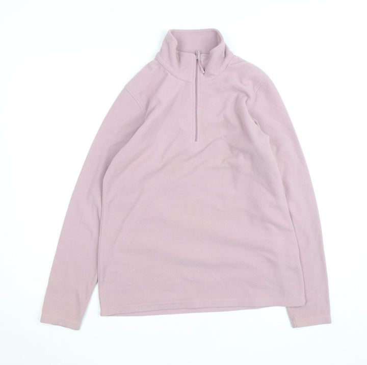 Mountain Warehouse Women Pink Fleece 1/4 Zip Activewear Jacket M