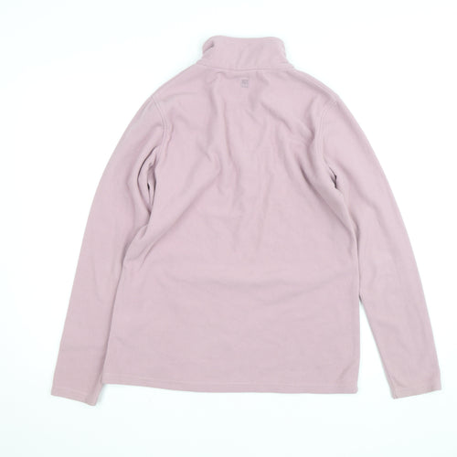 Mountain Warehouse Women Pink Fleece 1/4 Zip Activewear Jacket M
