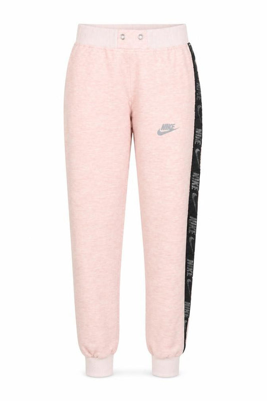 Nike Women's Pink Jogger Sweatpants L Elastic Waist Tapered Fit