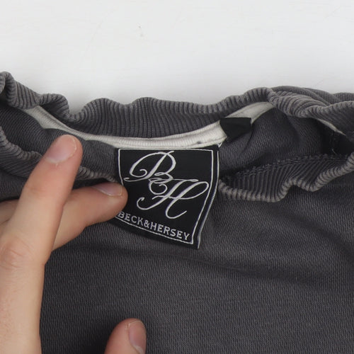 Beck & Hersey Women's Grey Pullover Sweatshirt Size 6 Cotton Blend