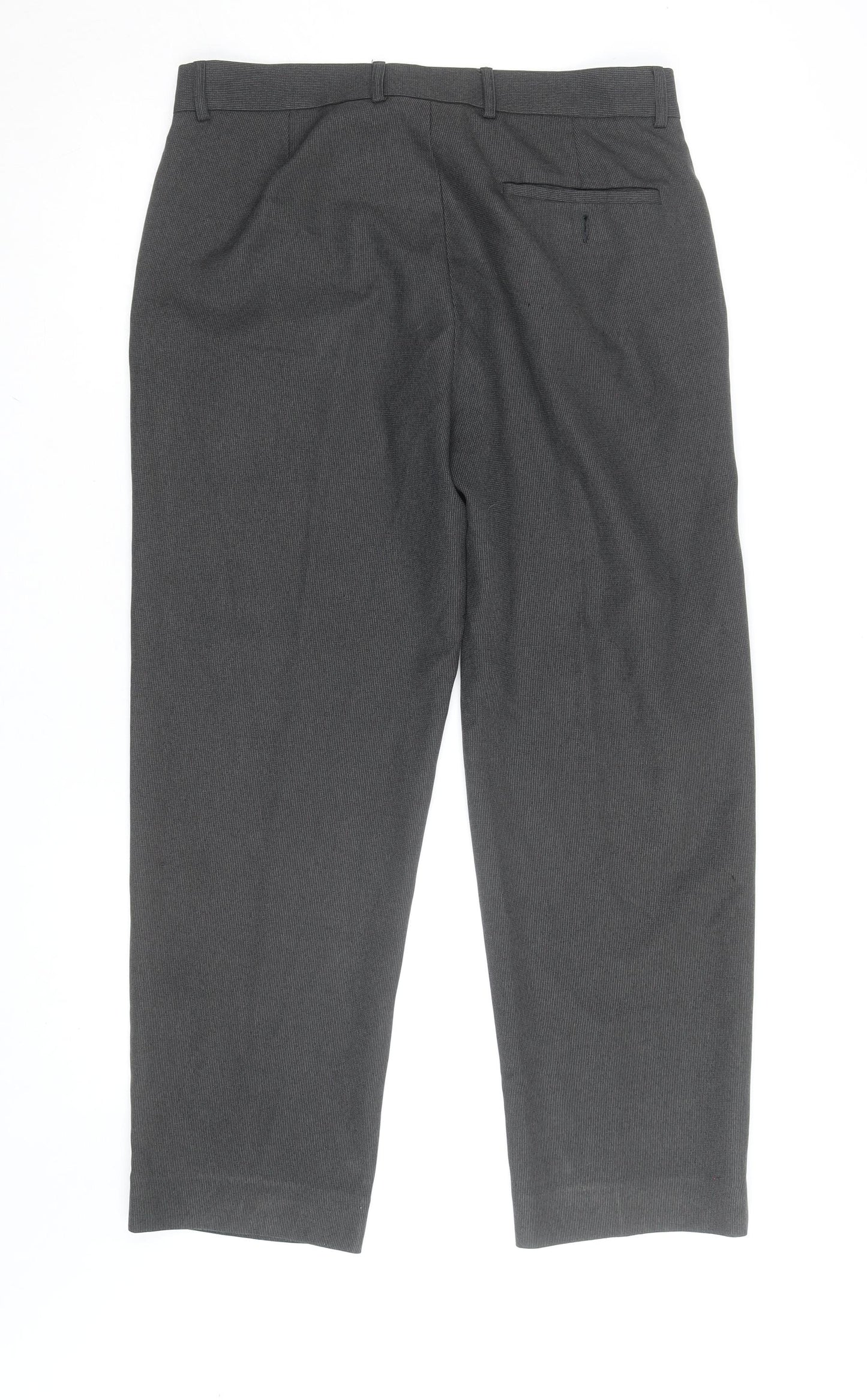 Debenhams Men Black 34 Short Dress Pants Polyester Blend Classic Fit