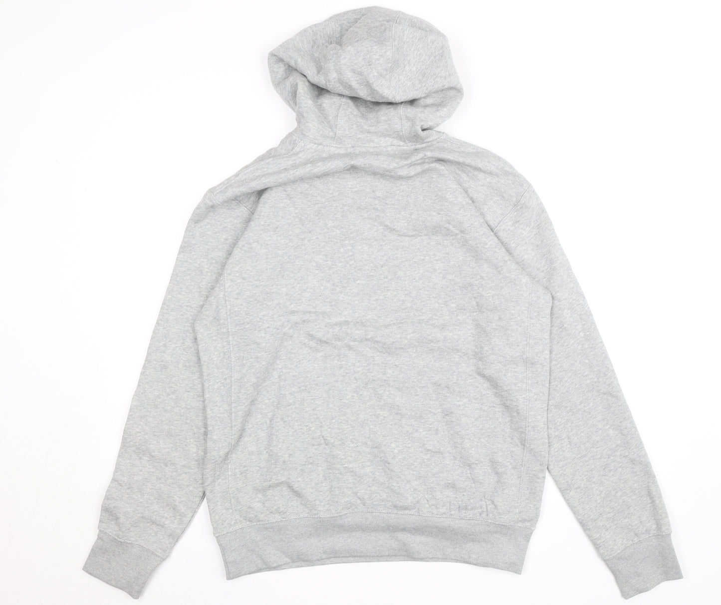 Nike Men's Grey Pullover Hoodie M Regular Fit Fleece Sportswear