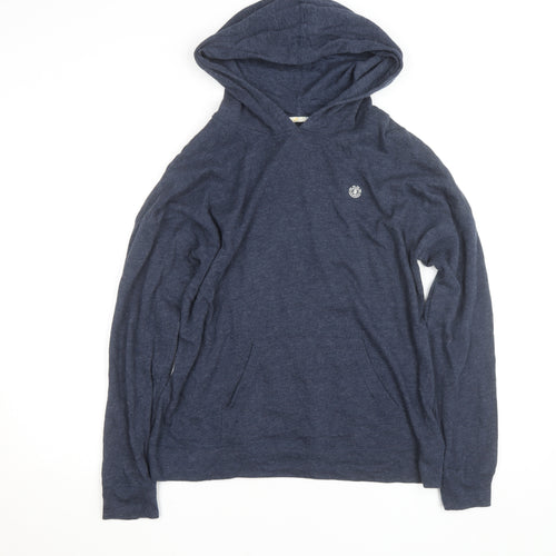 Element Womens Navy Blue Pullover Hoodie Size M Cotton Blend