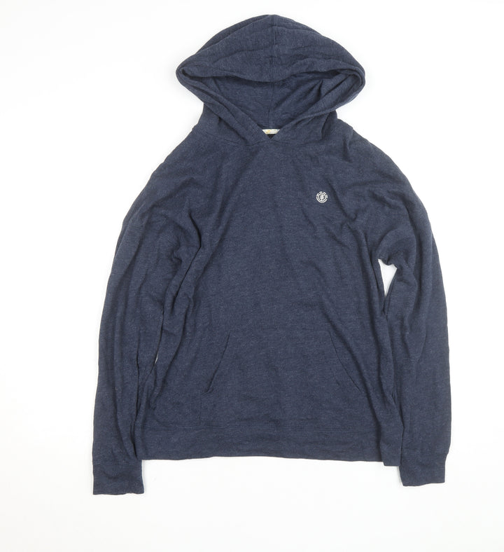Element Womens Navy Blue Pullover Hoodie Size M Cotton Blend
