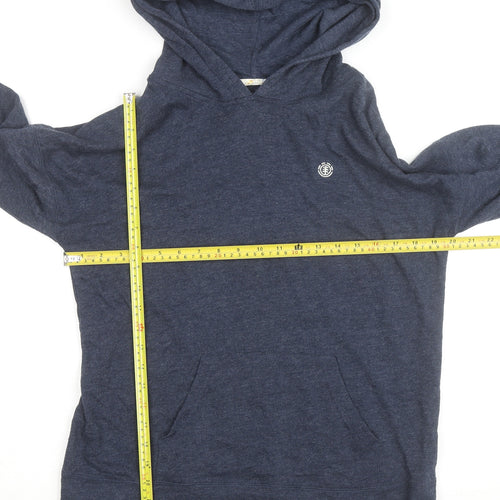 Element Womens Navy Blue Pullover Hoodie Size M Cotton Blend