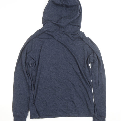 Element Womens Navy Blue Pullover Hoodie Size M Cotton Blend