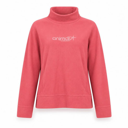 Animal Womens Pink Fleece Active Jacket Size 10 Lightweight Pullover
