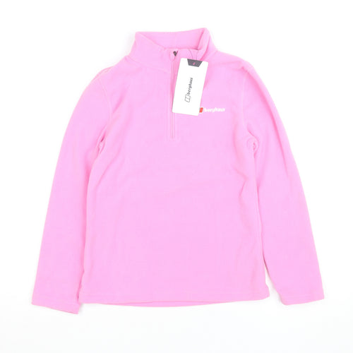 Berghaus Girls Pink 1/4 Zip Fleece Activewear Jacket 11-12 Years