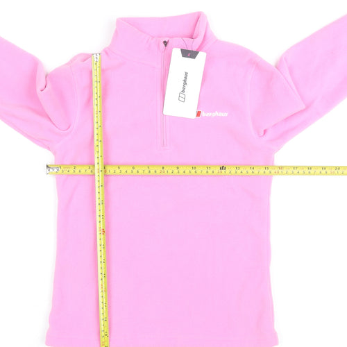Berghaus Girls Pink 1/4 Zip Fleece Activewear Jacket 11-12 Years
