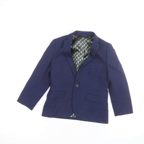 Next Boys Blue Formal Single-Breasted Blazer Jacket 8 Years