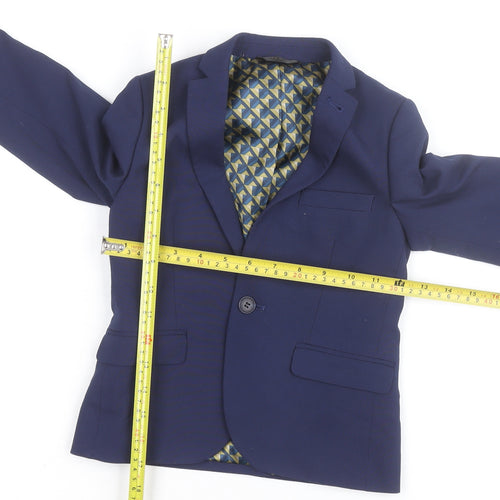 Next Boys Blue Formal Single-Breasted Blazer Jacket 8 Years