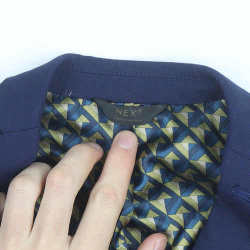 Next Boys Blue Formal Single-Breasted Blazer Jacket 8 Years
