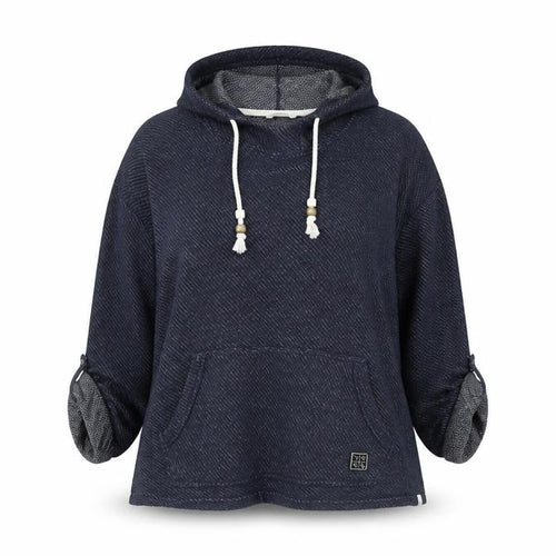 Animal Women Navy Blue Hooded Pullover Hoodie Size 18 Cotton Blend