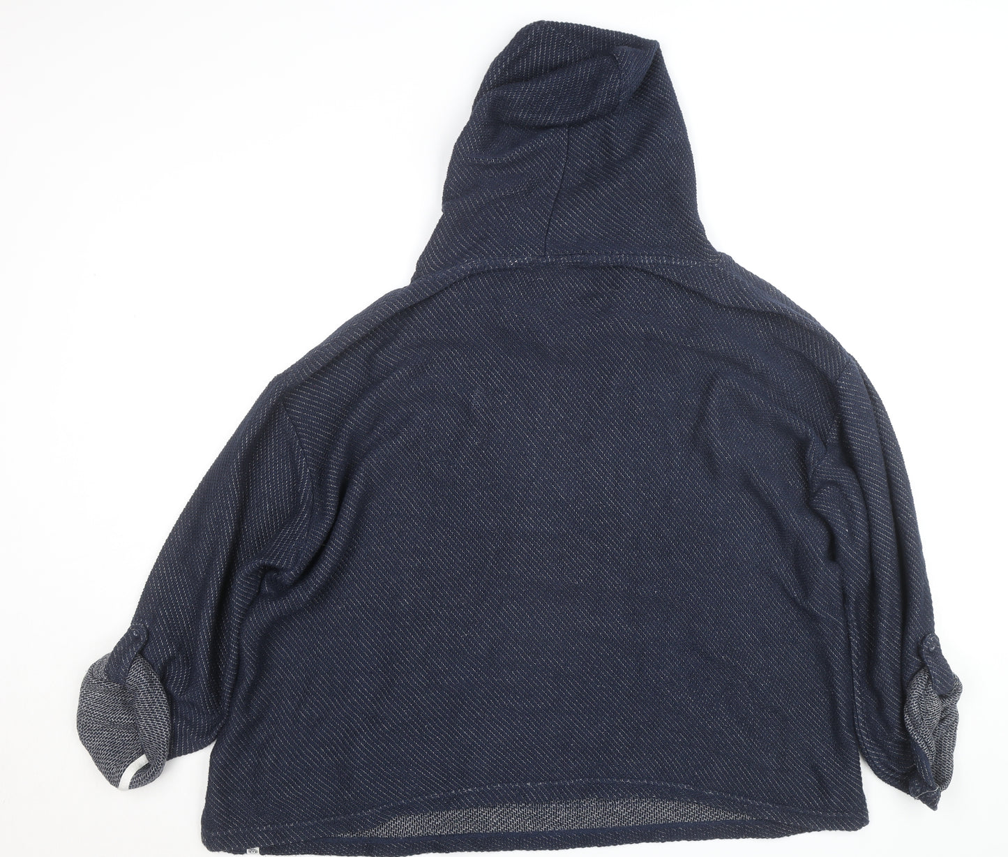 Animal Women Navy Blue Hooded Pullover Hoodie Size 18 Cotton Blend