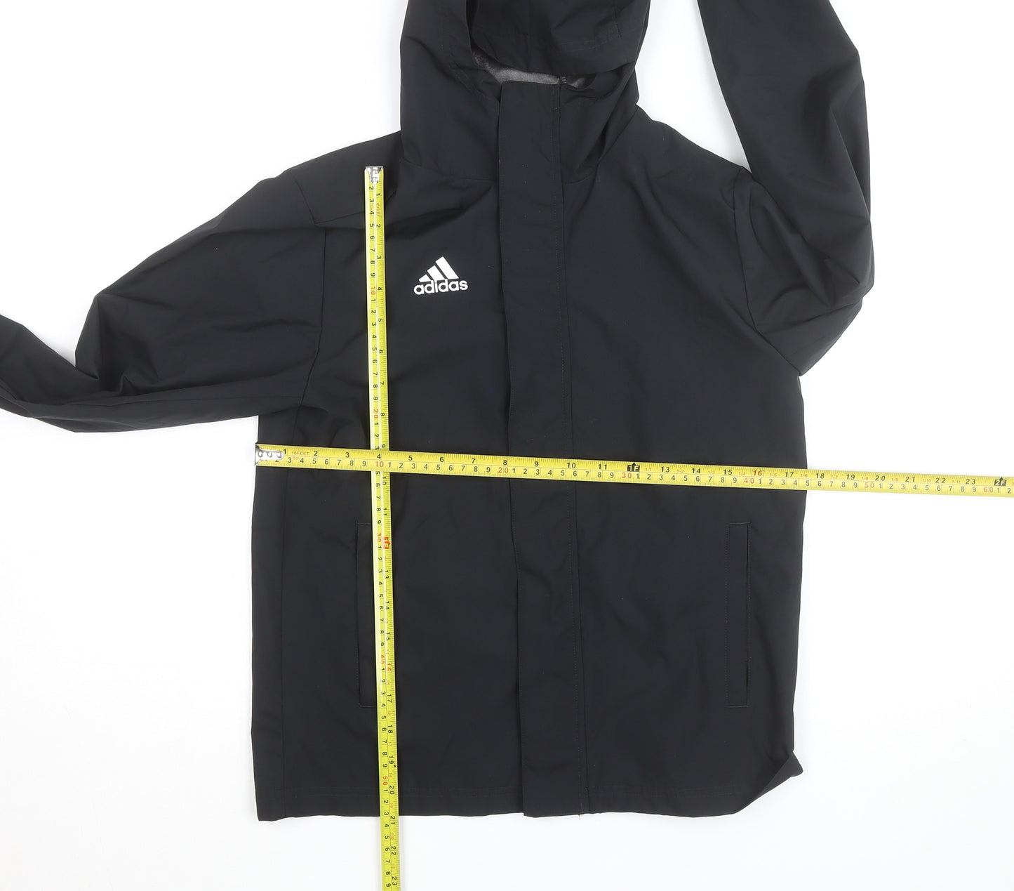 Adidas Men’s Black Waterproof Hooded Rain Jacket Size S