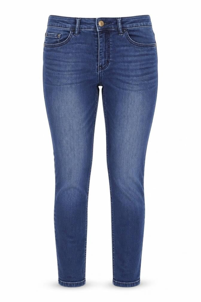 Front view of Abercrombie & Fitch women’s blue, size UK 10, jegging jeans