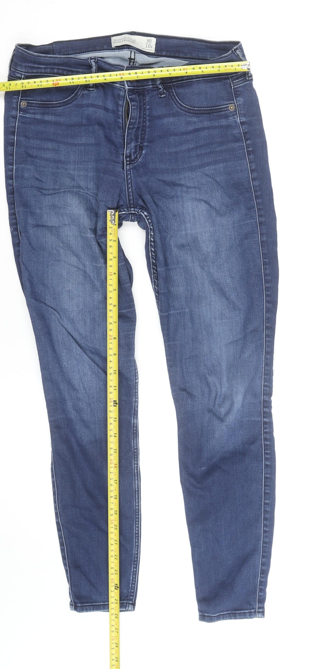 Abercrombie & Fitch Womens Blue Size 10 Jegging Jeans