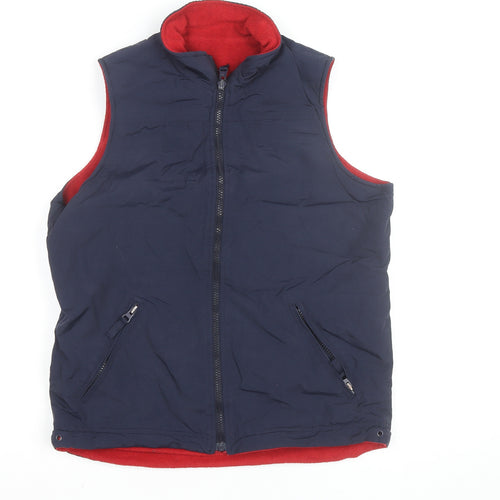St. Bernard Men's Blue Fleece Lined Bodywarmer Waistcoat Size S