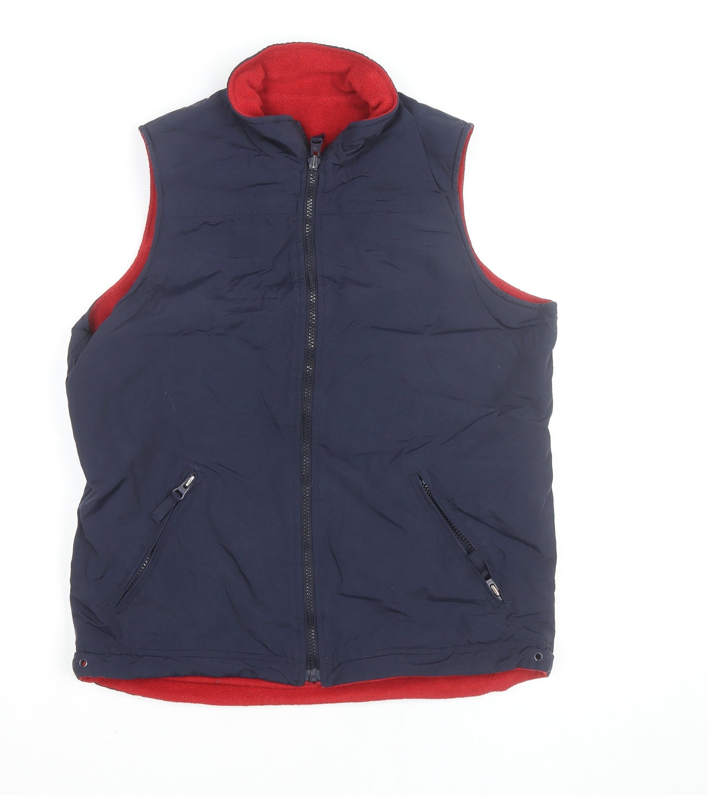 St. Bernard Men's Blue Fleece Lined Bodywarmer Waistcoat Size S