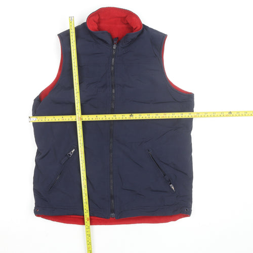 St. Bernard Men's Blue Fleece Lined Bodywarmer Waistcoat Size S