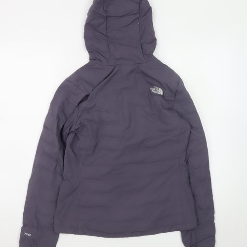 The North Face Women's Purple Hooded Puffer Jacket Size S