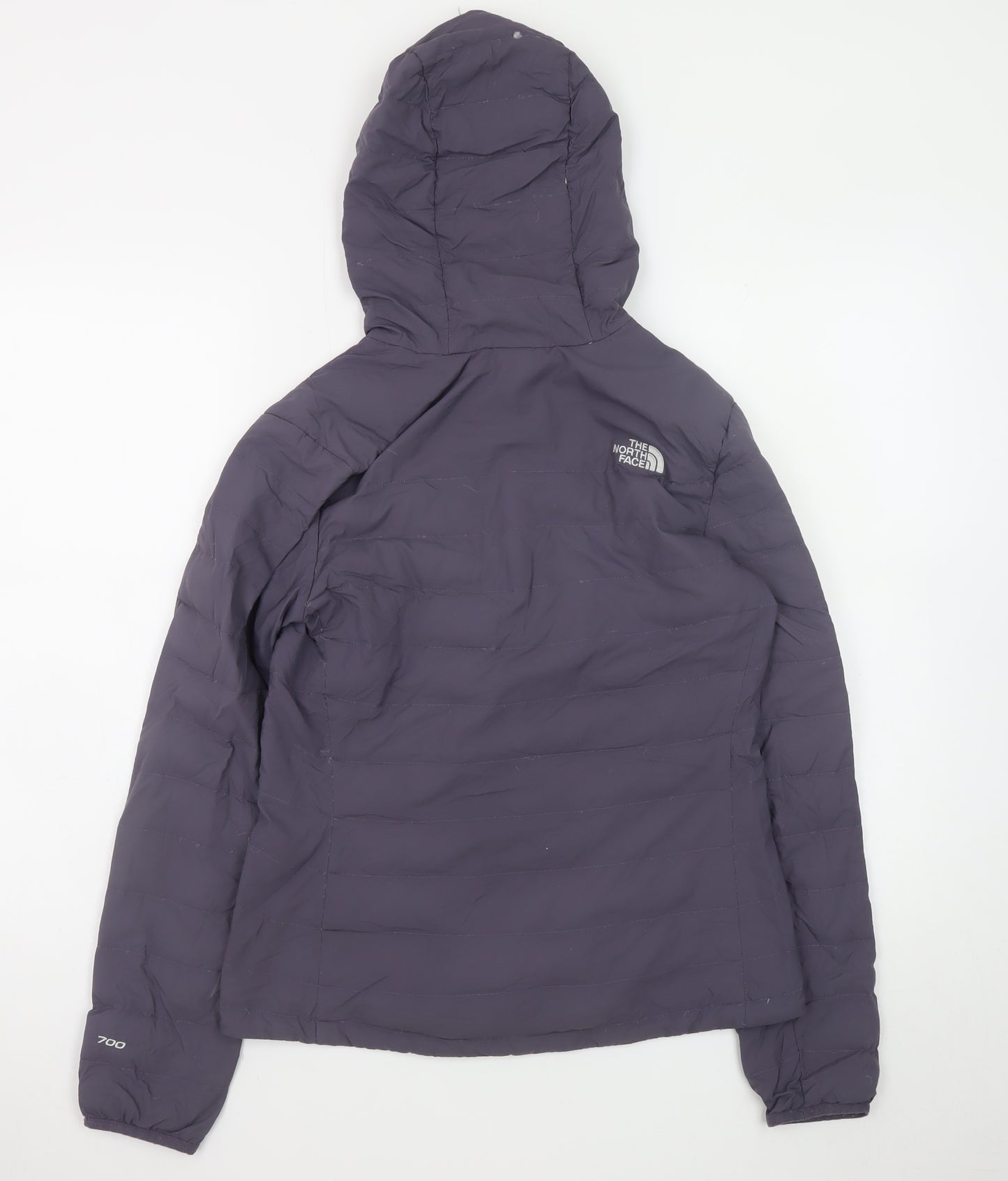 The North Face Women's Purple Hooded Puffer Jacket Size S