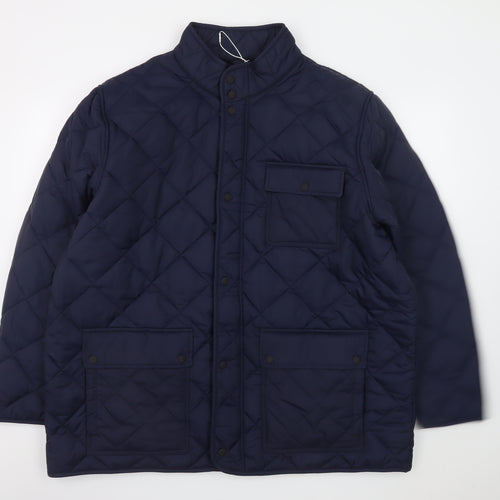 Marks and Spencer Men's Blue 3XL Quilted Padded Jacket