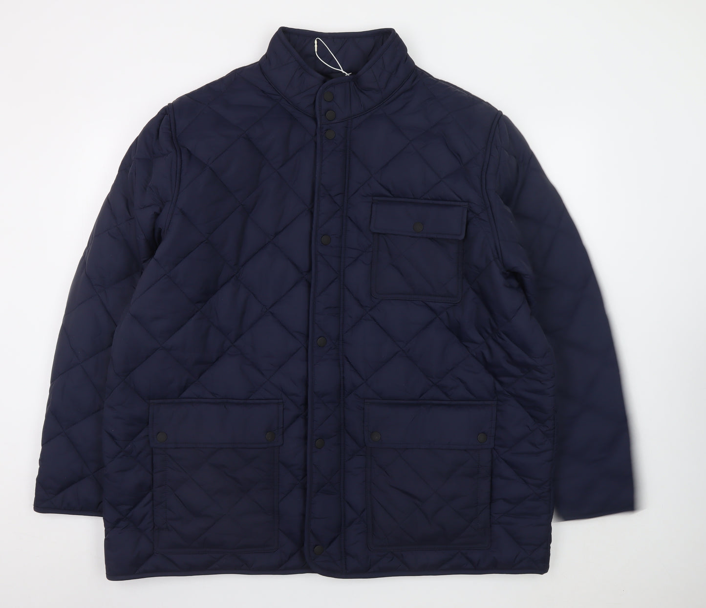 Marks and Spencer Men's Blue 3XL Quilted Padded Jacket