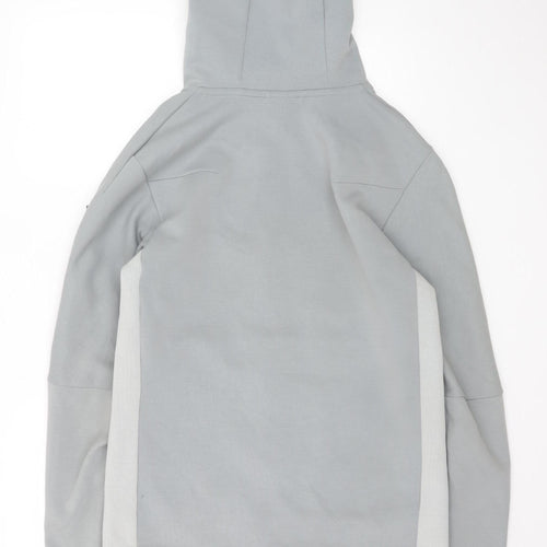 Nike Men's Grey Full Zip Hoodie Size S Lightweight Cotton