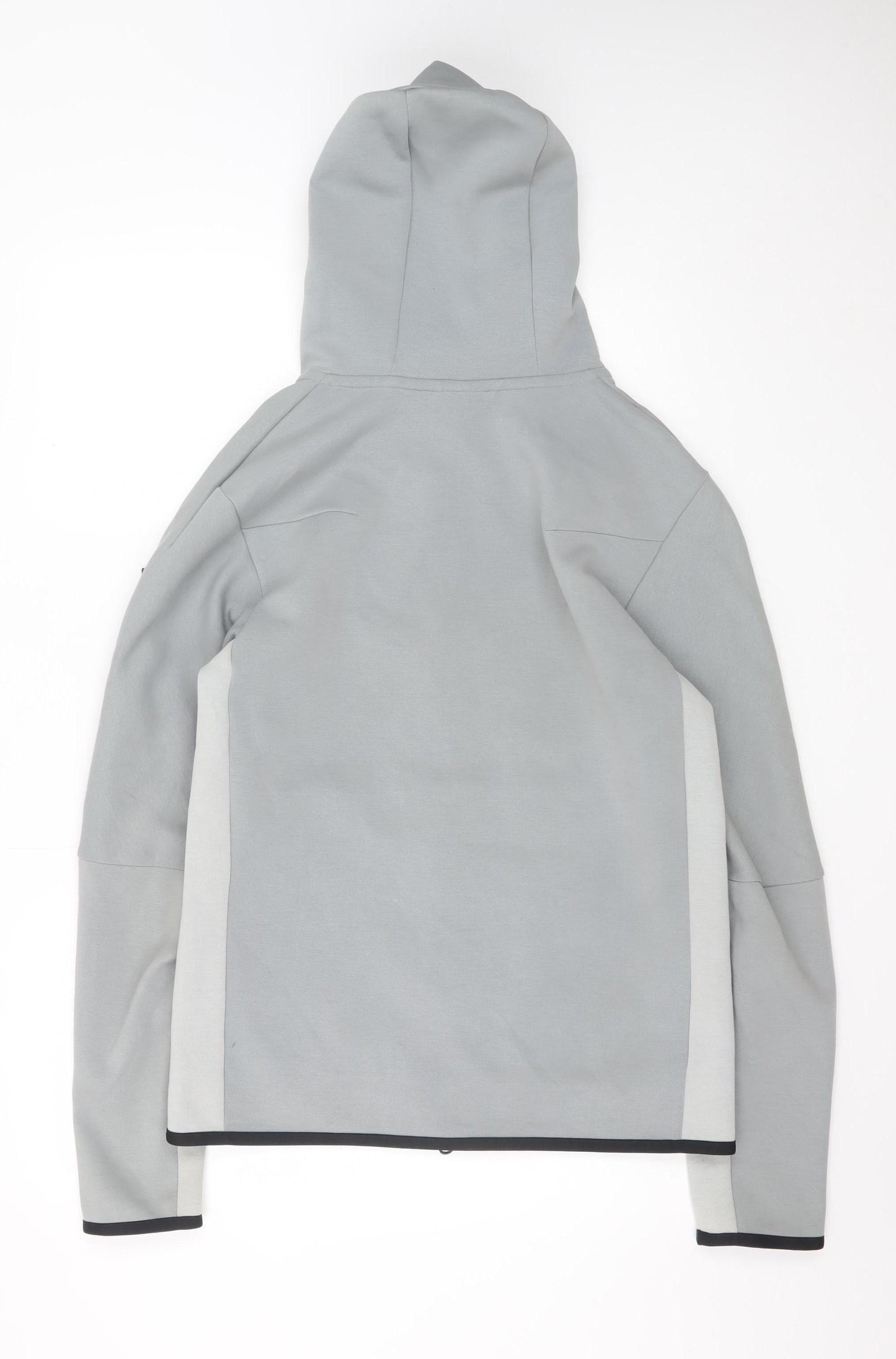 Nike Men's Grey Full Zip Hoodie Size S Lightweight Cotton